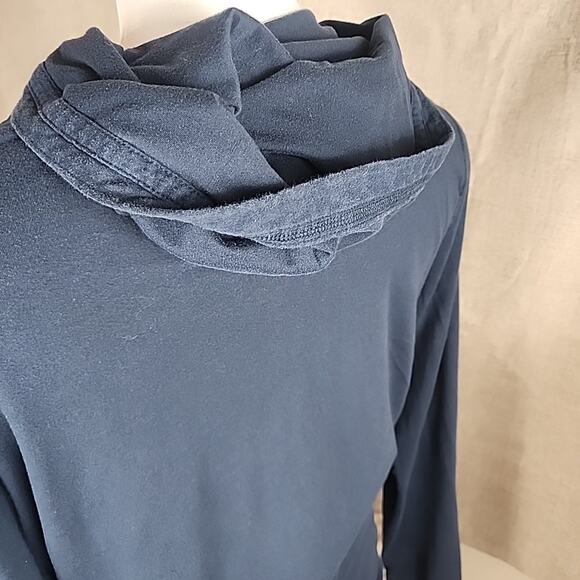 VTG Y2K Abercrombie & Fitch Pullover Hoodie Muscle Moose Navy Blue Mens Size L - Picture 5 of 6